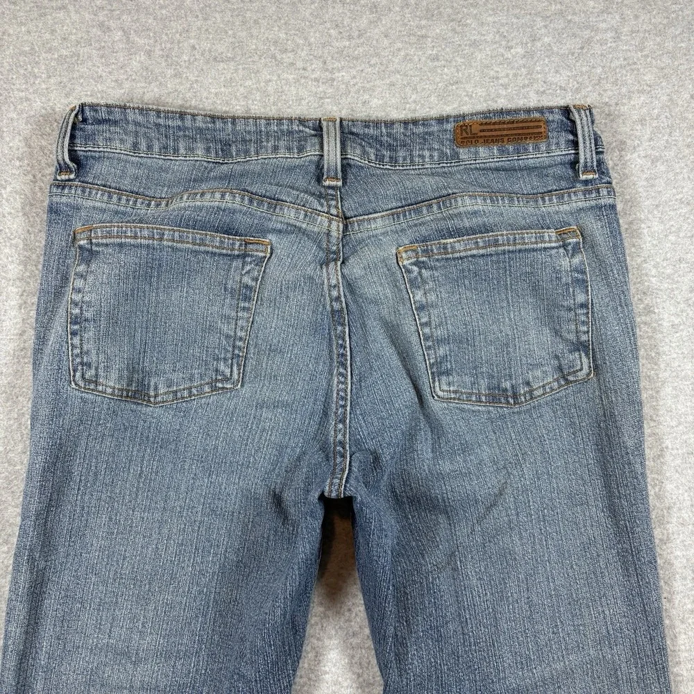 Vintage Polo Jeans Co Ralph Lauren Low Rise Bootcut Denim Jeans Womens 8x32 Y2K